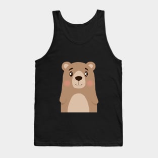 Cute Bear Nursery Illustration Tank Top